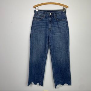 Joe’s Jeans‎ The Blake Destructed Hem Nonstretch Crop Wide Leg Jeans